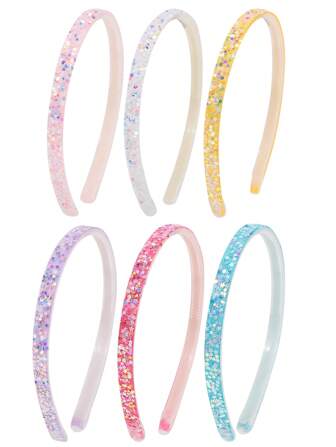 1/6/12pcs Glittering Star Headbands, Sweet Toothed Non-Slip Headwear, Versatile For Party, Daily, Work, School, Celebration