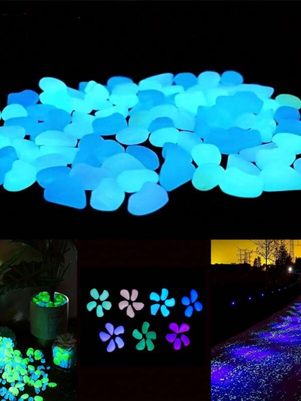 300pcs Garden Landscape Pebbles, Decorative Stones For Garden, Wedding, Party, Festival And Aquarium, Outdoor Landscape, Ceramic, Colorful And Reusable, Creative Home Decor