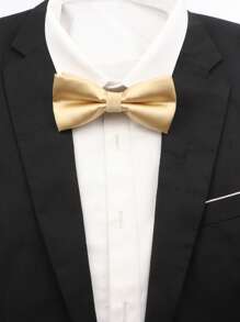 1 pieza Corbata de moño elegante y suave para hombres, adecuada para bodas, celebraciones y fiestas diarias