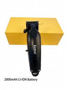 Kemei KM-2290 新款电动理发器专业无绳理发器理发器渐变剪发器电动理发套装男士日常使用礼物男士生日父亲节礼物 - 黑色 - 查看 8