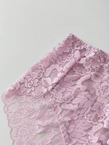 FOVTY 1件大码女士蕾丝性感内裤透气舒适瑜伽短裤 - 彩色 - 查看 10