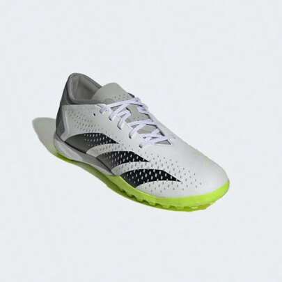 Predator Accuracy.3 Turf White/Core Black/Lucid Lemon GZ0003 Men's Soccer Shoes For Precision And Power