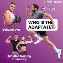 Vitastrong EAA PRO Essential Amino Acids – 9 EAAs With BCAAs, Glutamine, Citrulline, Tyrosine, Lysine, Tryptophan And Methionine, 300g Powder With Red Fruits - Others - View 8