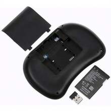 Mini Teclado Controle Sem Fio P/ Tv Smart Tv Box Pc Novo - Preto - Visão 9