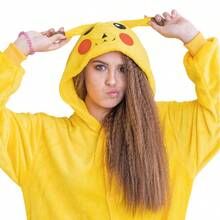 nerd hunters Adult Kigurumi Pajamas Jumpsuit Plush Unisex Electric Mouse Cosplay Costume