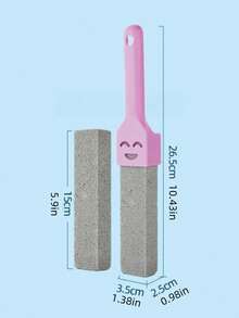 1 pezzo Spazzola per WC in pietra pomice, soluzione di pulizia potente per macchie, acqua dura e anelli nella tazza del water