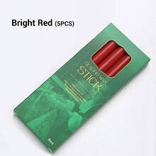 5pcs Sealing Wax Sticks For Stamps,Multicolor Wax Stick , Fire Paint Seal Sealing Wax- Premium Quality Plastic Seal Wax Bars For Invitations, Letters, Envelopes -1.1cm Diameter Boxed Set - For Crafting & DIY Enthusiasts,Back To School,School Supplies