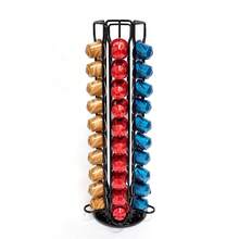 1pc 40 Capsule Coffee Capsule Holder Rack, 360 Degree Rotating Display Storage Stand, Electroplated Luxurious Design, Suitable For Capsules, For Office, Kitchen, Cafe - Multicolor - View 11