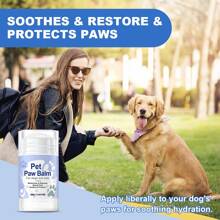40 g Baume pour les pattes de chien - Hydrate et nourrit la peau - Répare les nez et les pattes secs - Le plus adapté pour les conditions météorologiques extrêmes - 40 g