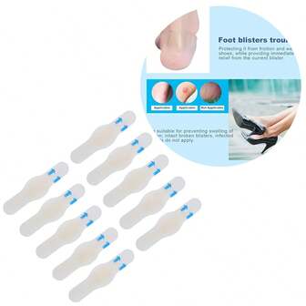10PACK Blister Patch, Women's High Heel Gel, Anti-Rubbing Patch, Half-Size Pad, Heel Patch, And Heel Patch