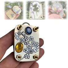 1 件微型压花机、手工压花机套件、植物艺术与工艺品金属压制、花卉叶子植物压花保鲜套装、DIY 植物艺术剪贴簿美甲工艺，工艺爱好者的理想之选，植物爱好者的礼物 - 彩色 - 查看 20