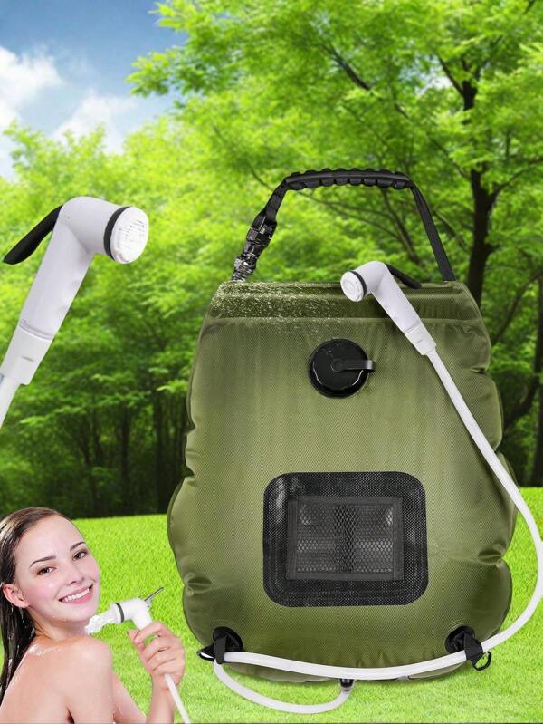 1 Stück Aufgerüsteter Outdoor Camping Duschbeutel, geeignet für Herren und Damen, tragbar, wasserdicht, UV-beständig, ideal für Outdoor-Aktivitäten, Camping, Strandurlaub und mehr