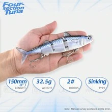 1 件 150 毫米仿真鱼饵，适用于海钓，硬饵渔具，适用于 ABS 钓鱼