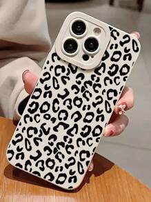 Präzise perforierter Rand Leopard Schwarz Cut Out Buntes Malerei Stoßfestes Handyhülle für P14 Pro Max, P13, P11, P12, XR, 7/8 Hüllen, Samsung Galaxy A03s, A03 Core, A04, A12, A13, A14, A21s, A22, A23, A24, A32, A33, A34, A51, A52, A53, A54, A71, A72, A73, S20 FE, S21, S22, Redmi 9, 9A, 10A, 10C, Note 9, Note 10, Note 11, Note 12, 12, 12C