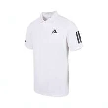 Adidas Camiseta polo de manga corta CLUB 3STR para hombres, camiseta de punto con cuello de TJE0412