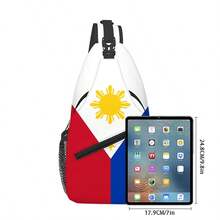 Philippines Flag Full Printed Chest Bag - Multicolor - View 8