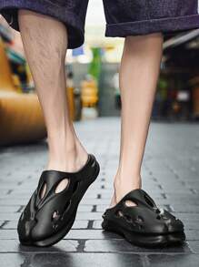 Men Breathable Casual Slip-On Dual-Use Sandals, And Comfortable For Spring/Summer