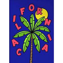 1 tấm tranh trừu tượng mặt trời đại dương cây cọ phong cảnh xương rồng vải canvas treo tường nghệ thuật hình ảnh trang trí phòng khách quà tặng khung tùy chọn - Nhiều màu - Xem 16