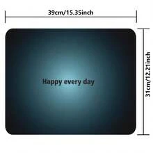 1 件大号鼠标垫，加厚 3 毫米游戏鼠标垫，快乐每一天渐变大桌垫，防滑橡胶底座，可水洗，高清打印鼠标垫，适用于游戏和办公室 - 開心每一天3mm加厚大號滑鼠墊 - 查看 9
