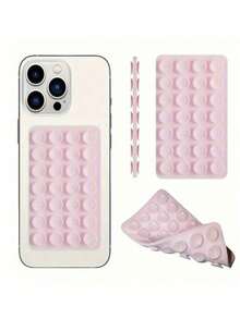 Silicone Phone Anti-Slip Suction Cup, 28 Double-Sided Silicone Suction Cups Self-Adhesive Suction Cups, Mobile Phone Anti-Ip Sticker, Mobile Power Suction Cup 2 Single-Sided, Phone Case, Protective Case, Eight-Sided Boat Body Suction Cup