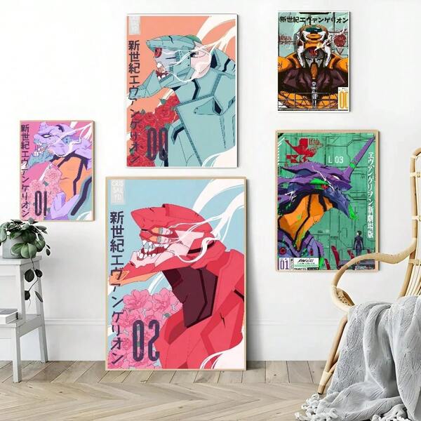 1pc G-Genesis N-NeonS E- Wall Art Poster Living Room Bar Cafe Bedroom Office Home Decorative Canvas Painting Optional Frame