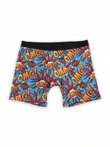 Random 10-Pack Graffiti Print Boxer Briefs Novelty And Cool Pattern Four-Corner Design Men's Fashion Shorts
