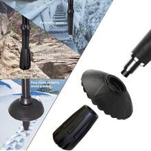 DQST Baston Trekking Plegables 130cm, Baston de Senderismo para Caminar ultraligeros, Aleación de Aluminio de Alta Resistencia (Negro) - 2 - Ver 7