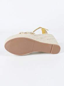 Women's Wedge Platform Casual Sandals, Apricot