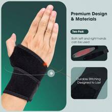 Self-Heating Red Dot Friction Warm Wrist Protector Suitable For Wrist Protection In Many Occasions At Home Sports Fitness And Office