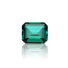 One 100% Lab Grown Zambia Emerald Cut Gemstone For Charms Advanced Jewelry Making Materials DIY - Zambian Emerald - View 12