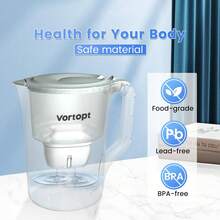 Large-Capacity Outdoor Water Purifier With Activated Carbon And Coconut Shell Filter Core - Removes Sediment, Odor, Bacteria, Viruses And Heavy Metals - Portable ABS - Design, Suitable For Camping, Hiking And Household Use - No Electricity Required For Drinking Water System, Colorful Gradient Cover - White - View 7