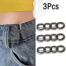 1 件/3 件多用途可拆卸合金扣腰带，用于调节裤子、牛仔裤、外套、连衣裙的腰部，易于使用，防滑 - 彩色 - 查看 19