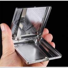 Thick Metal Cigarette Box Storage, Carved Patterns, Personalized Creativity, Flip Metal Cigarette Holder, Portable Box