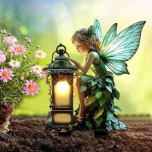 1 pieza Letrero de estaca de jardín de hadas del bosque de acrílico plano 2D, Inserción decorativa para el suelo del jardín, Adecuado para jardines y céspedes del hogar, Agrega una atmósfera caprichosa y elegante, Decoración exterior ideal y opción de regalo