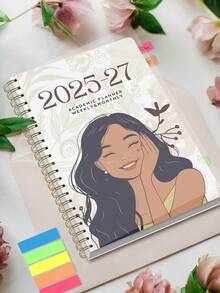 1 cuốn sổ kế hoạch hàng tuần/hàng tháng năm học 2026-2027, tháng 1 năm 2026 - tháng 12 năm 2027, kích thước 5.7" x 8", khổ A5, sổ kế hoạch hàng tháng có chức năng ghi chú, bìa chống thấm nước, nhật ký cá nhân, đồ dùng văn phòng và học tập. - Chữ ký nhiều màu + năm màu - Xem 6