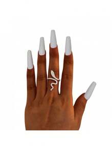 Adjustable Sparkling Crystal Snake Ring For Women And Teen Girls, Elegant Open Coil Design With Dazzling Cubic Zirconia In Chic Serpent Shape, Flexible Fit For Multiple Finger Sizes, Unique Statement Jewelry For Parties, Daily Wear, Fashion Events, Costume Occasions, Symbolic Serpent Ring With Glamorous Shine, Great Gift Idea For Bold And Stylish Women