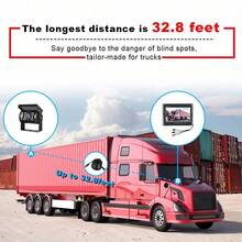 Kit telecamera per retromarcia per camion, autobus e furgone, 12V/24V, 4 pin + monitor LCD da 7"