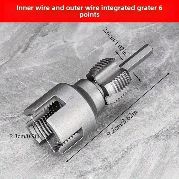 New Household Pipe Threading Tool Kit, Full Set Of Quick 1/4" & 1/2" Standard Inner & Outer Thread Die