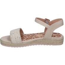 MTNG| Sandalias Planas Mustang Pad para Niña – Sandalias con Esparto – Sandalias de Verano con Cierre de Hebilla – Estilosas – Cómodas y Versátiles – Modelo 48963 - ✅ Entrega 24/72h a España (península) - Beis - Ver 4