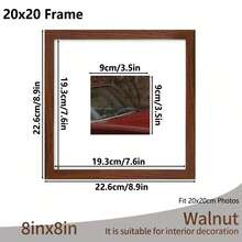 1pc/3pcs/Set 30x30/25x25/20x20cm Multicolor Photo Frames, Exquisite Large Picture Frames For Wall, Portrait Frame For Photo Wall, Picture Frames Collage Wall Decor, Fit 12x12/10x10/8x8-In Pictures, Black/White/Wood Grain/Gold, Classic(No Photo Paper) - Multicolor - View 20