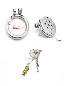 45mm/50mm Male Chastity Cages Penis Lock For SM Products Stainless Steel Penis Cock Rings Erotics Game For Adults Chastity Device Cock Lock Sex Toys