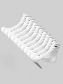 10 paires/20 paires de chaussettes décontractées pour hommes, chaussettes mi-mollet, chaussettes blanches, chaussettes d'hiver, chaussettes noires, désodorisantes, de sport, respirantes, absorbant la transpiration/Deux styles au choix (fines/épaisses)