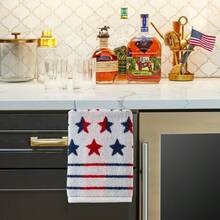 Patriotic 4th Of July Red White And Stars Hand Towel Set, 2 Count - Red White & Stars - View 6
