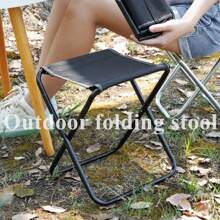 1pc Portable Folding Chair Bench Fishing Stool Travel Camping Horse Stool Stools Train Subway Queuing Portable Stools Outdoor Tool Small Stool Fishing