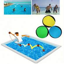 1/3/5个装耐用水上弹力球 - 高回弹橡胶材质，亮丽蓝/黄/黑波点设计，直径2英寸 | 适用于泳池游戏、沙滩活动、湖边休闲、成人水中健美操 - 彩色 - 查看 7