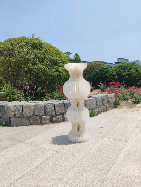 Best-Selling Unique Paper Carving Art DIY Pedestal Box With Dome Lid, Foldable Paper Tube Column Pedestal For Festival, Wedding Scene Decoration, Engagement Proposal, Storefront, Live Streaming Room, Suitable For Party, Nightclub Atmosphere Decoration