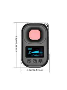 Invisible Camera Detector, Anti-Theft GPS Tracker, Remote Magnetic And Infrared Sensor, Adjustable Sensitivity With Vibration Alerts - Battery & USB Powered For Home And Vehicle Security, Remote Accessory|Sleek Black|Easy Setup System