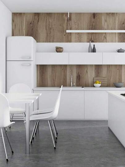 Roll Waterproof, Stain Resistant Matte Wit Wallpaper, PVC Material, Self Adhesive Furniture Sticker, Removable, Kitchen Countertops, Cabinets Desktops view 5