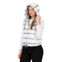 Women Outdoor Vests Jackets - Light Grey - View 5