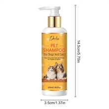 100 ml Shampooing pour chiens et chats, contenant du beurre de karité et du miel - formule de nettoyage en douceur et nourrissante, convenant aux chiots, chatons et à tous les animaux de compagnie. Désodorisant frais - produit essentiel pour le toilettage des animaux de compagnie hydratant.